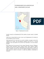 Estudio Sociodemogáfico Provincia de Casma