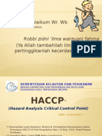 HACCP (Hazard Analysis Critical Control Point)