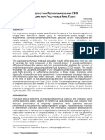 Smoke Detection Performance and FDS Modelling For Fire Test