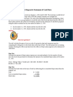 Asset Disposal & Statement of Cash Flows