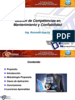 1 - Ing - Rosendo Huertas Gestión de Competencias en Mantenimiento y Confiabilidad