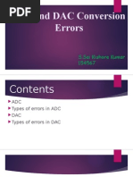 Adc and Dac CNV Errors