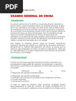 Examen General de Orina