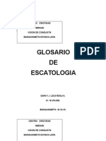 Glorsario de Escatologia Biblica