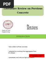 Literature Review On Pervious Concrete Literature Review On Pervious Concrete