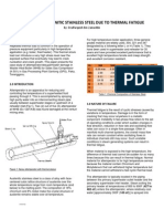 Damage of Austenitic StainlesDAMAGE OF AUSTENITIC STAINLESS STEEL DUE TO THERMAL FATIGUEs Steel Due To Thermal Fatigue - Dzul