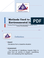 ENVIRONMENTAL IMPACT ASSESSMENT (MSM3208) LECTURE NOTES 3-Methods Used To Assess Environmental Impacts