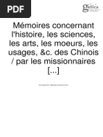 Memoires Concernant Les Chinoise 1