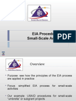 ENVIRONMENTAL IMPACT ASSESSMENT (MSM3208) LECTURE NOTES 8-EIA Procedures For Small-Scale Activities