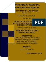 Validación de Sistemas Computacionales