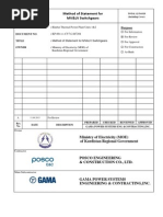 Method of Statement For MV&LV Switchgears