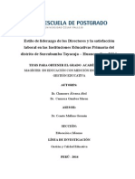 Tesis Ucv Posgrado Estilos de Liderazgo de Los Directores y La Satisfacción Laboral en Las Instit