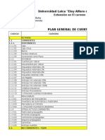 Plan de Cuenta General y Ejemplo de Estados Financieros