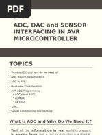 Adc Dac and Sensors For Avr