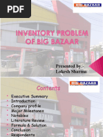 Inventory Problem of Big Bazaar