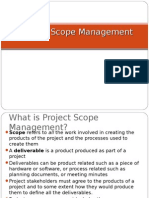 Project Scope Management