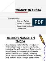 Micro Finance in India