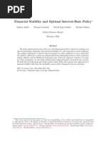 Financial Stability and Optimal Interest Rate Policy