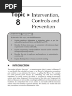 Topic 8 Intervention - Controls and Prevention PDF