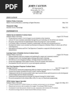 Weebly Resume