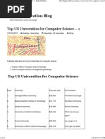 Top US Universities For Computer Science - Part 1 - HigherEduBlog