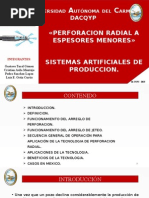 Perforacion Radial en Espesores Menores