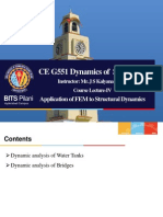 CE G551 Dynamics of Structures: BITS Pilani