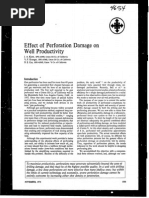 Effect of Perforation Damage On Well Productivity