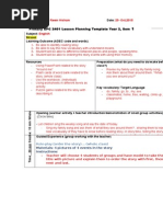 Lesson Plan For Wenesday