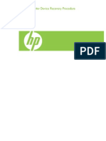 HP Printer Device Recovery Procedure