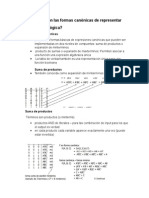 ¿Cuáles Son Las Formas Canónicas de Representar Una Función Lógica?