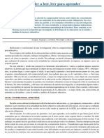 Aprender A Leer, Leer para Aprender PDF