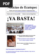 Diario de Ecatepec Noticias Del 1 Al 7 de Mayo 2008