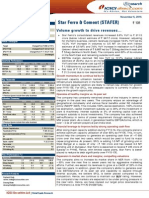 Star Ferro & Cement (STAFER) : Volume Growth To Drive Revenues