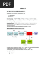 Detection and Estimation:: Model of Digital Communication System