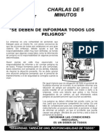 Se Deben Informar Todos Los Peligros