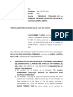 Contesta Demanda Por Desalojo Ocupancia Precaria