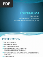 Polytrauma: DR A.R.Baka Department of Surgery Federal Medical Center, Yola