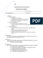 Lesson Plan Format: George Mason University Graduate School of Education