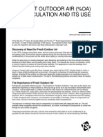 % Outdoor Air Calculation