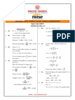 NSTSE Class 8 Solution