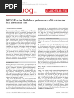 Performance of First Trimester Fetal Ultrasound Scan