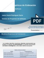Modelos Empiricos de Estimacion