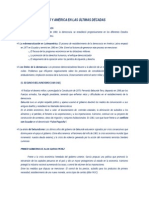 Perú y América en Las Últimas Décadas