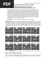 The Lateral Reaction Step in Tennis Footwork