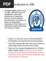 Introduction To AIR: Akashvani Is The Radio