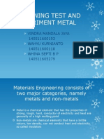 Explaining Test and Experiment Metal