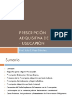 Prescripcion Adquisitiva de Dominio