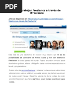 Cómo Trabajar Freelance A Través de Ifreelance