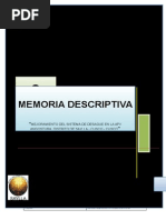 Memoria Descriptiva SAYLLA DESAGUE